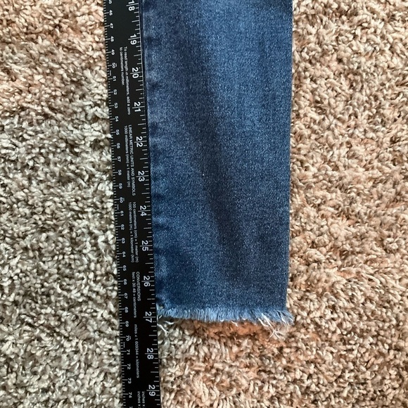 We the Free Skinny Blue Jeans Size 28 Free People Distressed Cuff Ankle - Picture 5 of 7